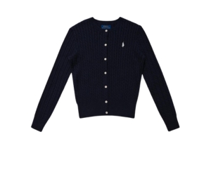 Buy Polo Ralph Lauren Mini Cable Cotton Cardigan Navy at Sasom – Authentic and Ready to Ship