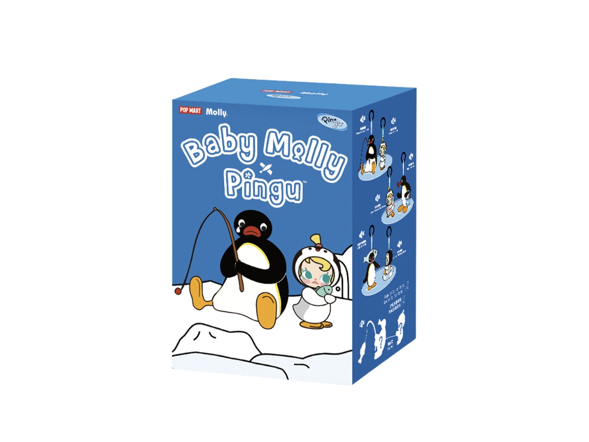 Pop Mart Baby Molly × Pingu Happy Fishing Series-Vinyl Plush