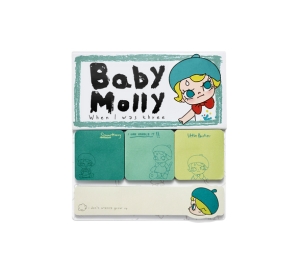 Pop Mart Baby Molly When I was Three! Series Sticky Notes Set