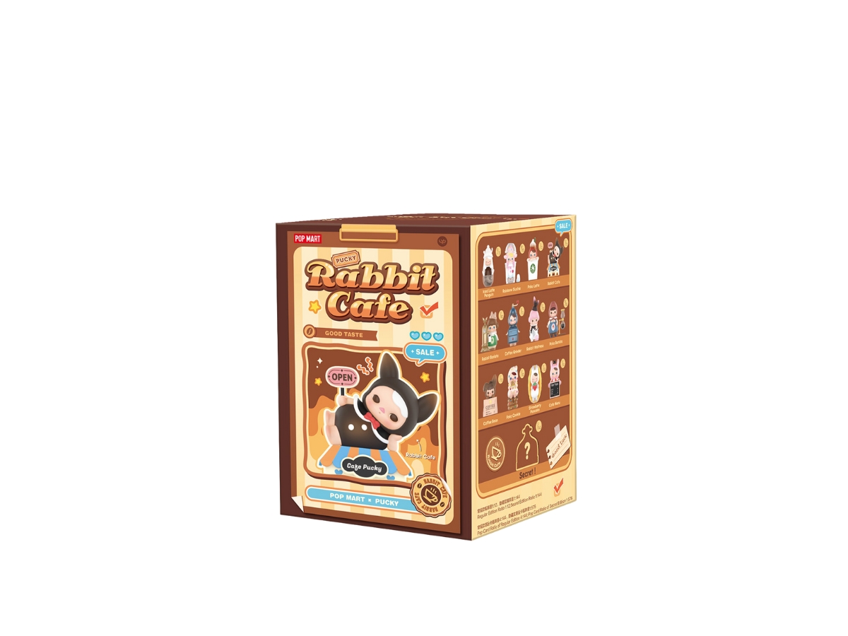 (เช็คการ์ด) Pop Mart Cafe Menu (Pucky Rabbit Cafe Series)