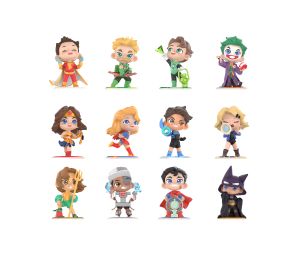 Pop Mart DC Justice League Childhood Series Figures Single Box