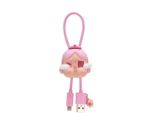 Pop Mart Dreamy Pink (Crybaby Encounter Yourself Series-Cable Blind Box iPhone)
