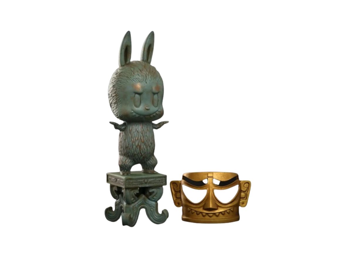 Pop Mart Labubu X Sanxingdui Museum Gold Mask