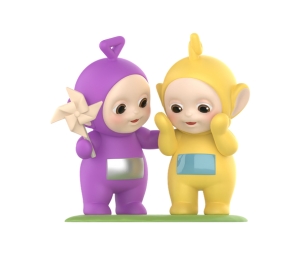 Pop Mart Tinky Winky & Laa-Laa Enjoying Tummy Time (Teletubbies Companion Series Figures)