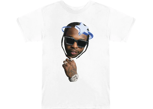 ช้อป Pop Smoke x Vlone Halo T-Shirt Whiteของแท้ที่ SASOM