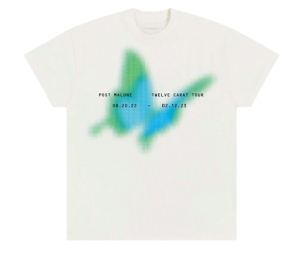 Buy Post Malone Butterfly Tee Blue Green at Sasom – Authentic and Ready to Ship