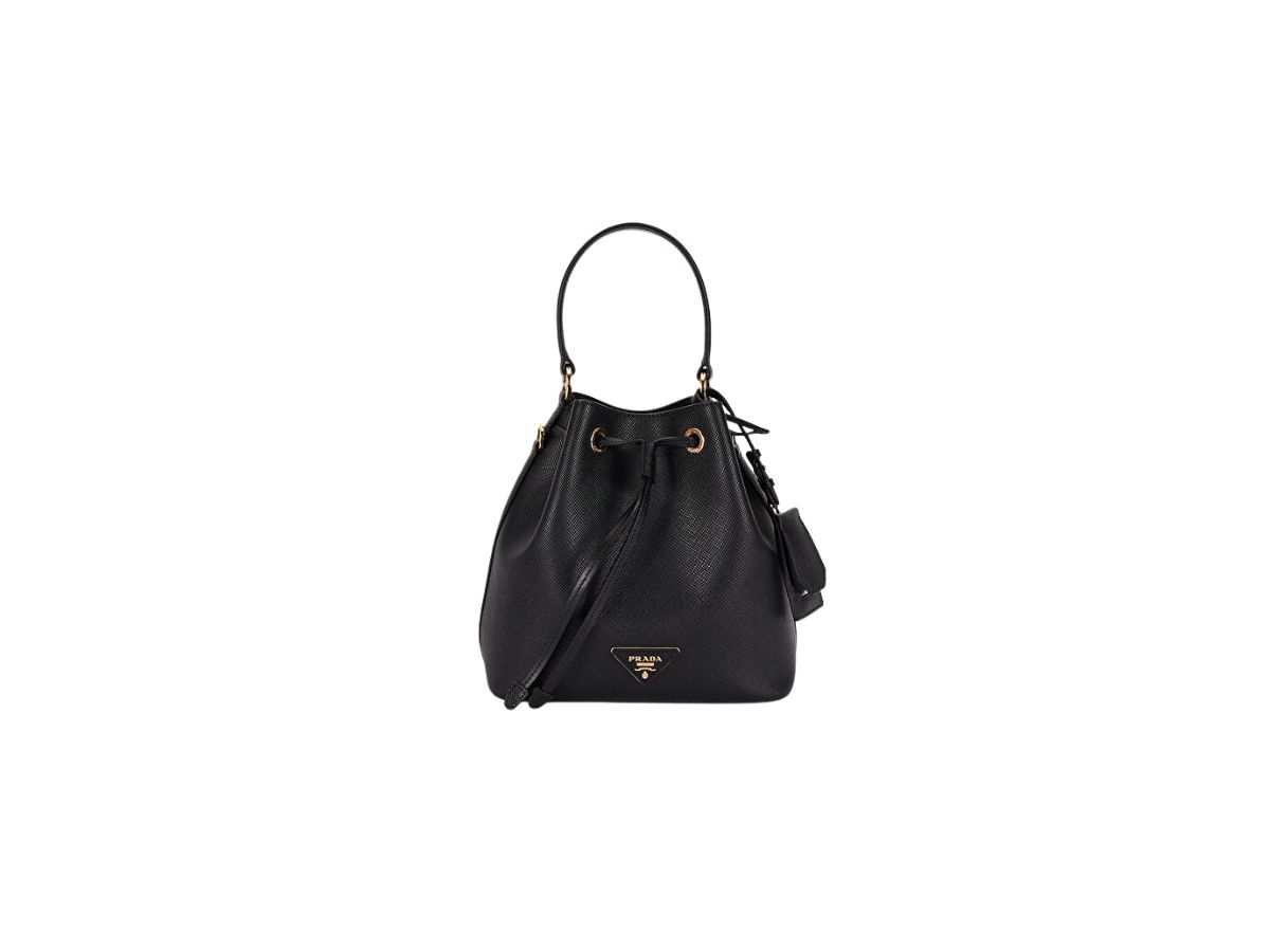 Prada bucket store bag leather