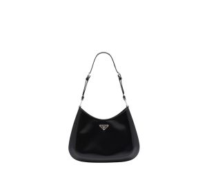 Buy Prada Cleo Brushed Leather Shoulder Bag With Metal Hardware Black at Sasom – Authentic and Ready to Ship