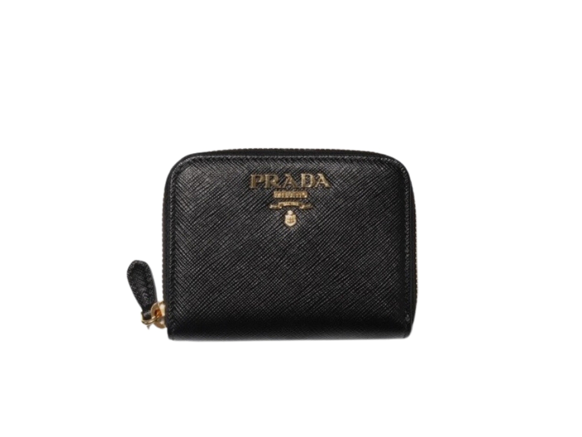 SASOM | กระเป๋า Prada Coin Cases In Leather With Gold-tone