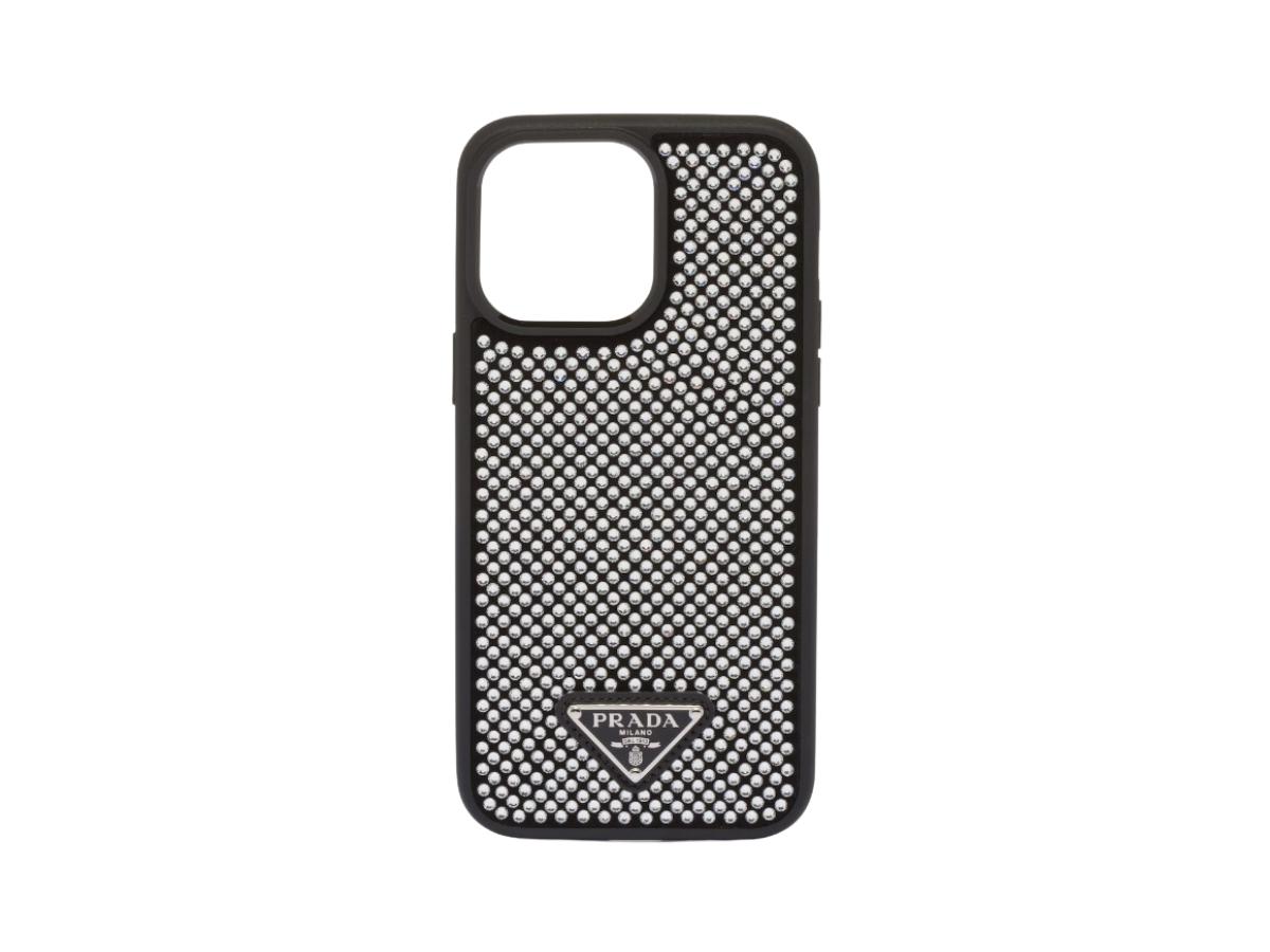 SASOM | accessories Prada Cover for iPhone 14 Pro Max With Crystal