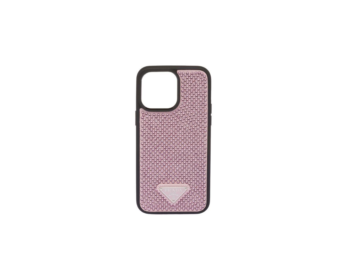 Pink LV Logo iPhone 14 Pro Case