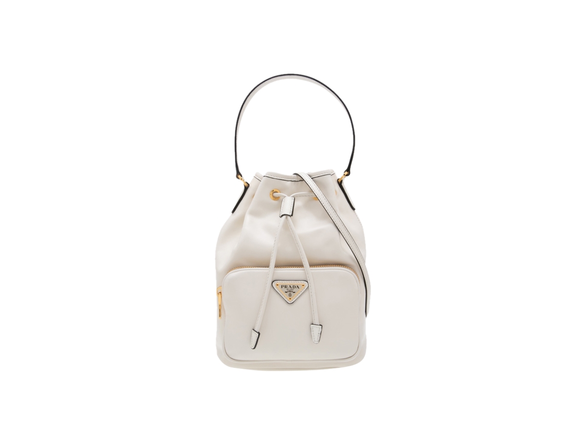 SASOM กระเป๋า Prada Duet ReNylon Shoulder Bag With Enameled Metal