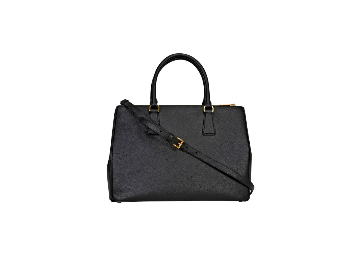 Black Large Prada Galleria Saffiano Leather Bag