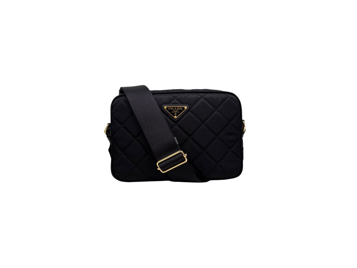 SASOM bags Prada Nylon Camera Bag With Enameled Metal Triangle