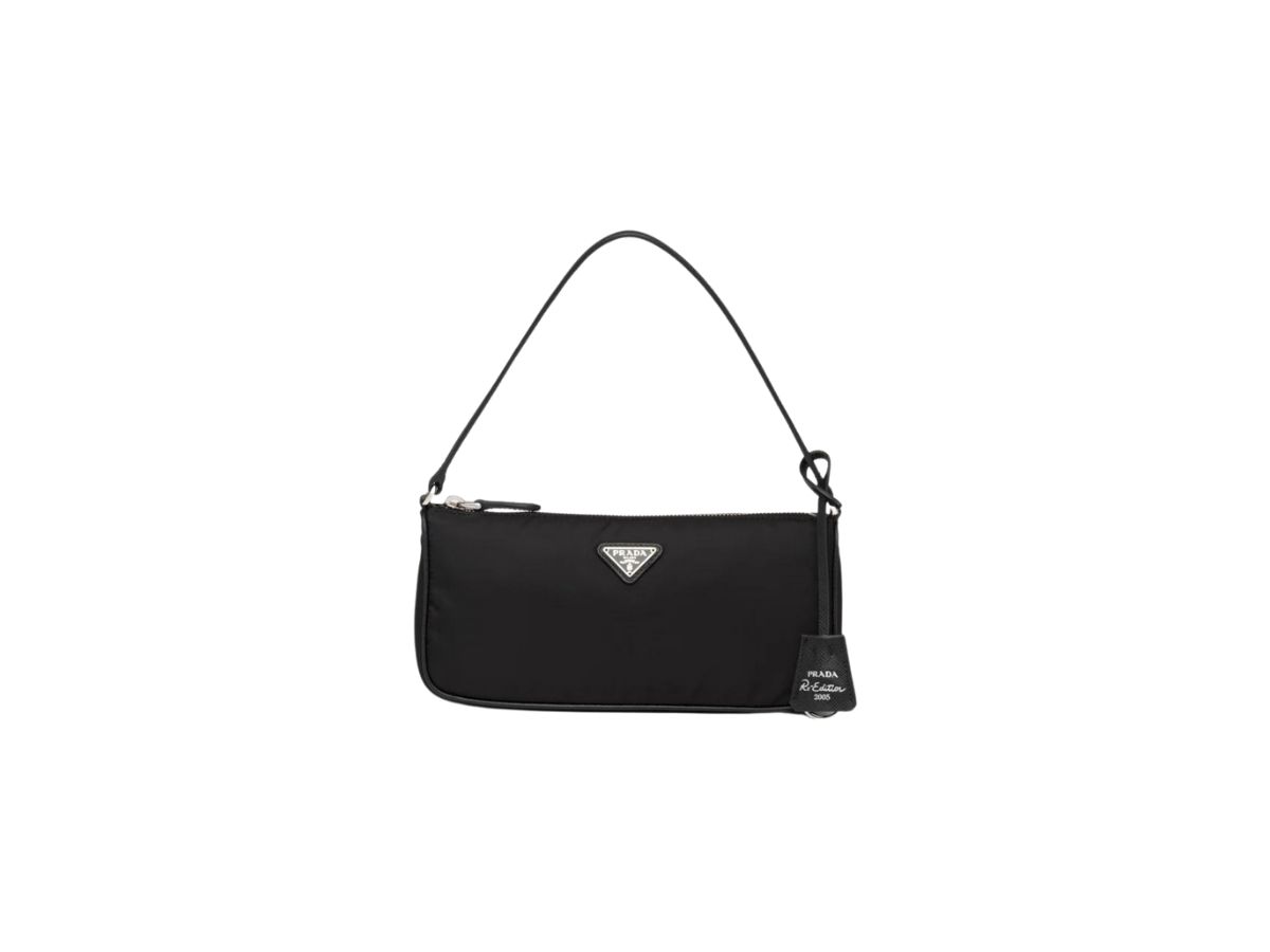 Prada Re-edition 2005 Nylon And Saffiano Leather Mini-bag in Black