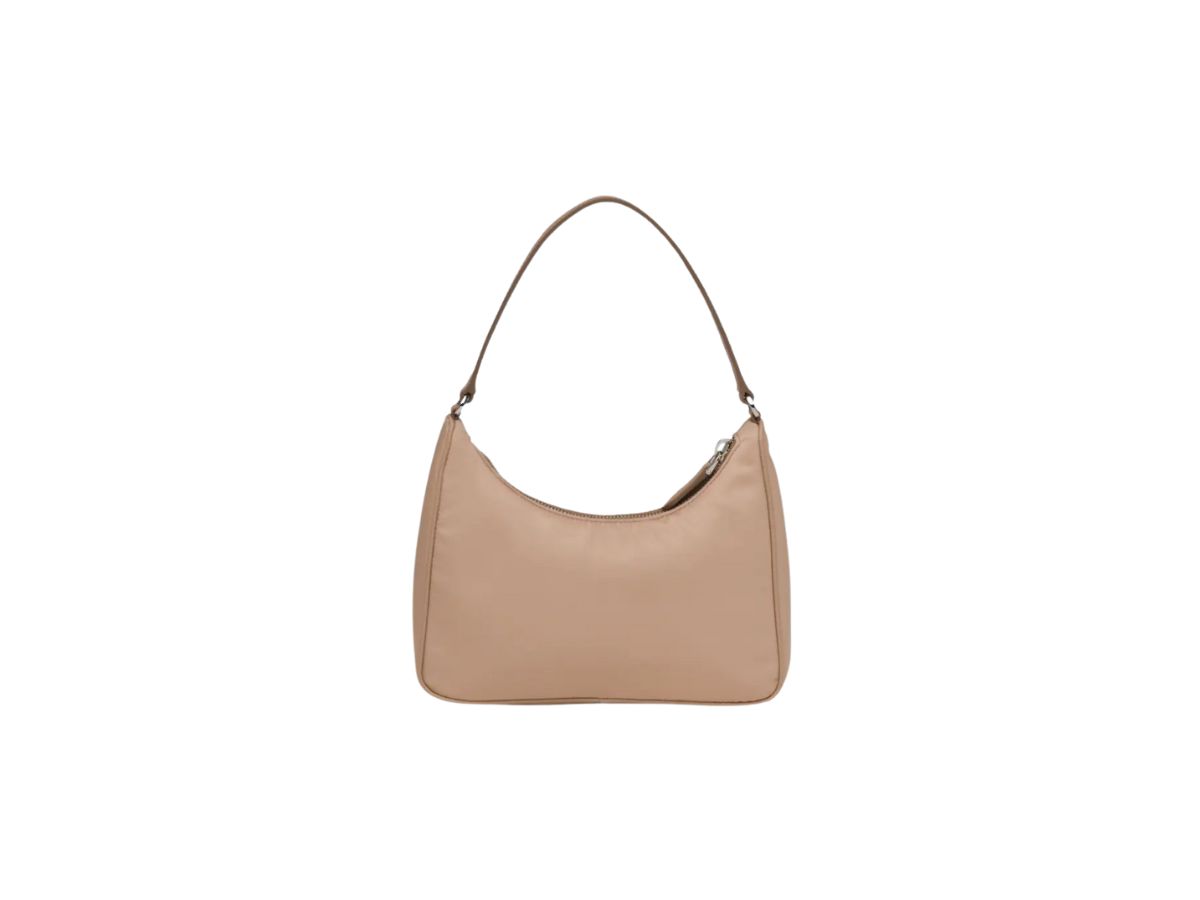 Prada Re-Edition Shoulder Bag Mini Nylon Cameo Beige in Nylon with