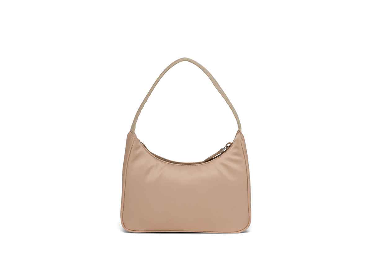 Prada Re-Edition 2000 Shoulder Bag Nylon Cameo Beige in Nylon with