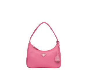 Buy Prada Re-Edition 2000 Nylon Mini Bag With Enameled Metal Triangle Logo Begonia Pink at Sasom – Authentic and Ready to Ship