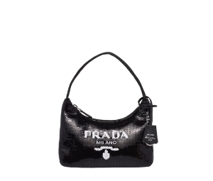 Buy Prada Re-Edition 2000 Sequined Re-Nylon Bag Black at Sasom – Authentic and Ready to Ship
