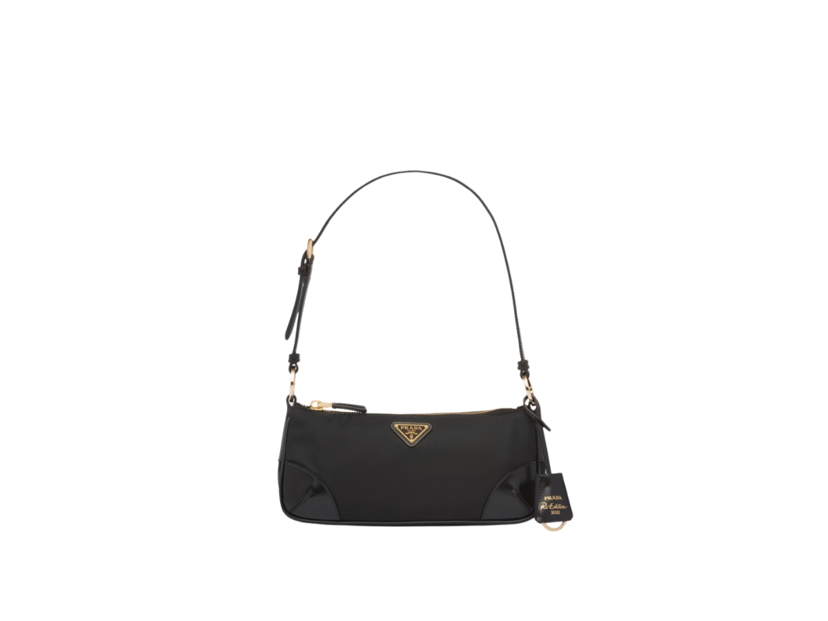 Prada Re-Edition 2002 Re-Nylon And Brushed Leather Shoulder