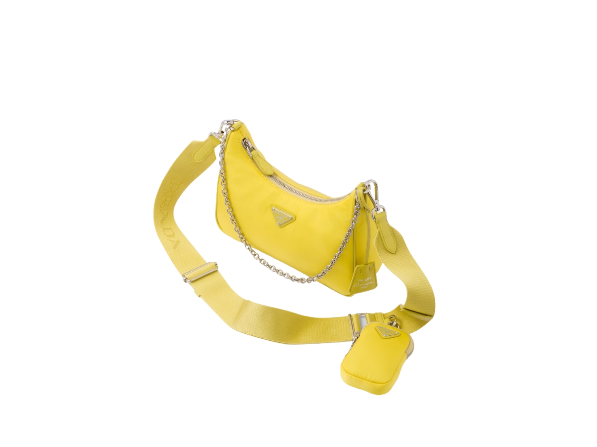 Prada Re-Edition 2005 Re-Nylon Bag With Enameled Metal Triangle 