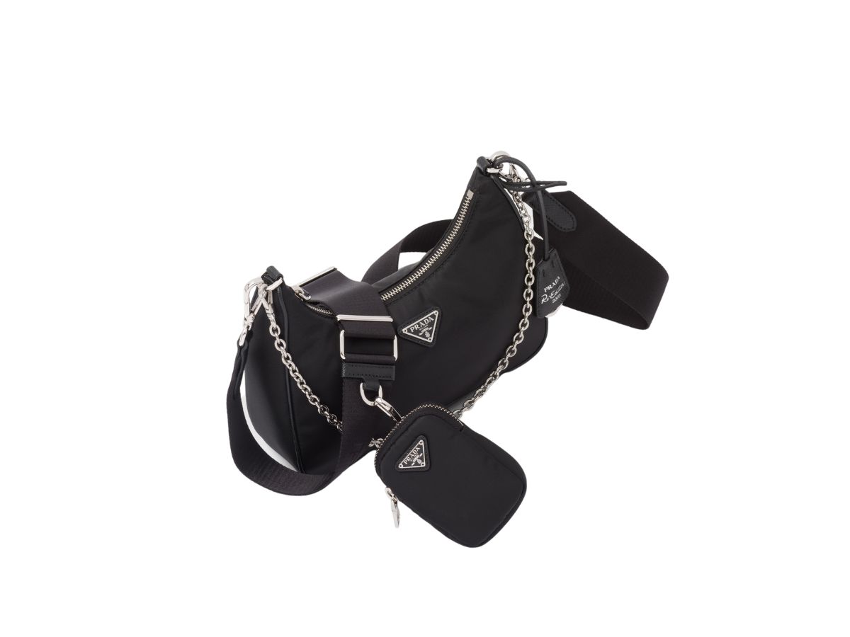 Sell Prada Saffiano Re-Edition 2005 Multipochette Bag - Black