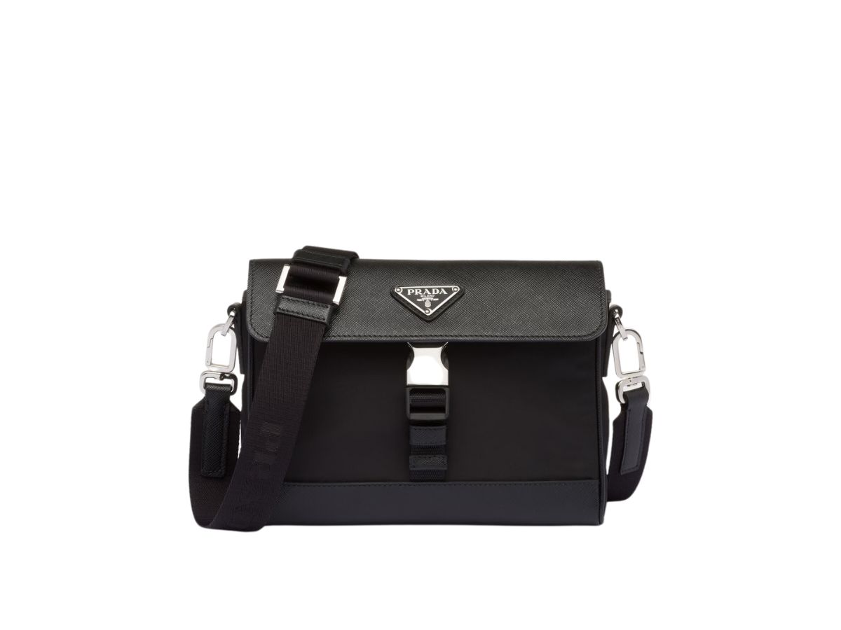 Prada Re-Nylon Shoulder Bag Embellished With Luxurious