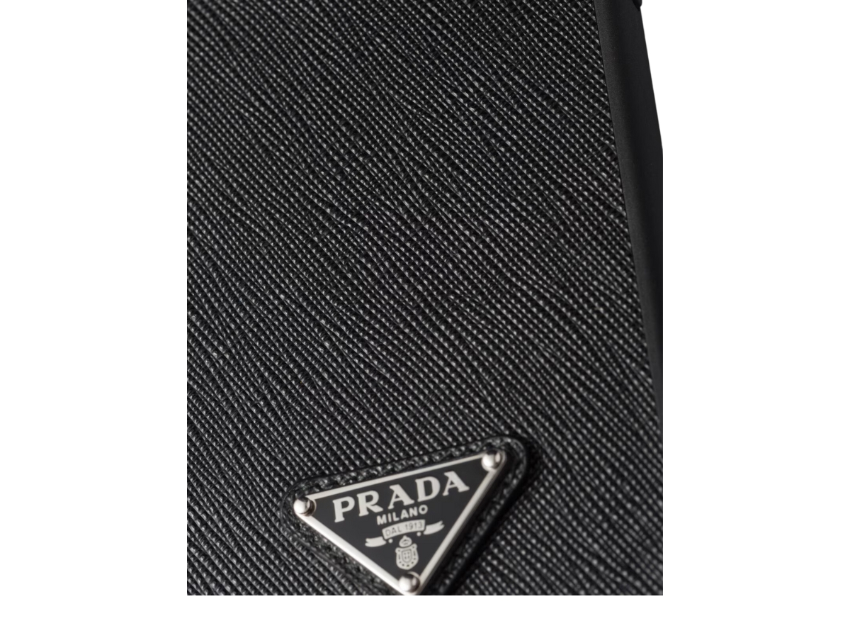 Prada Saffiano Leather Cover For Iphone 15 Pro Max With