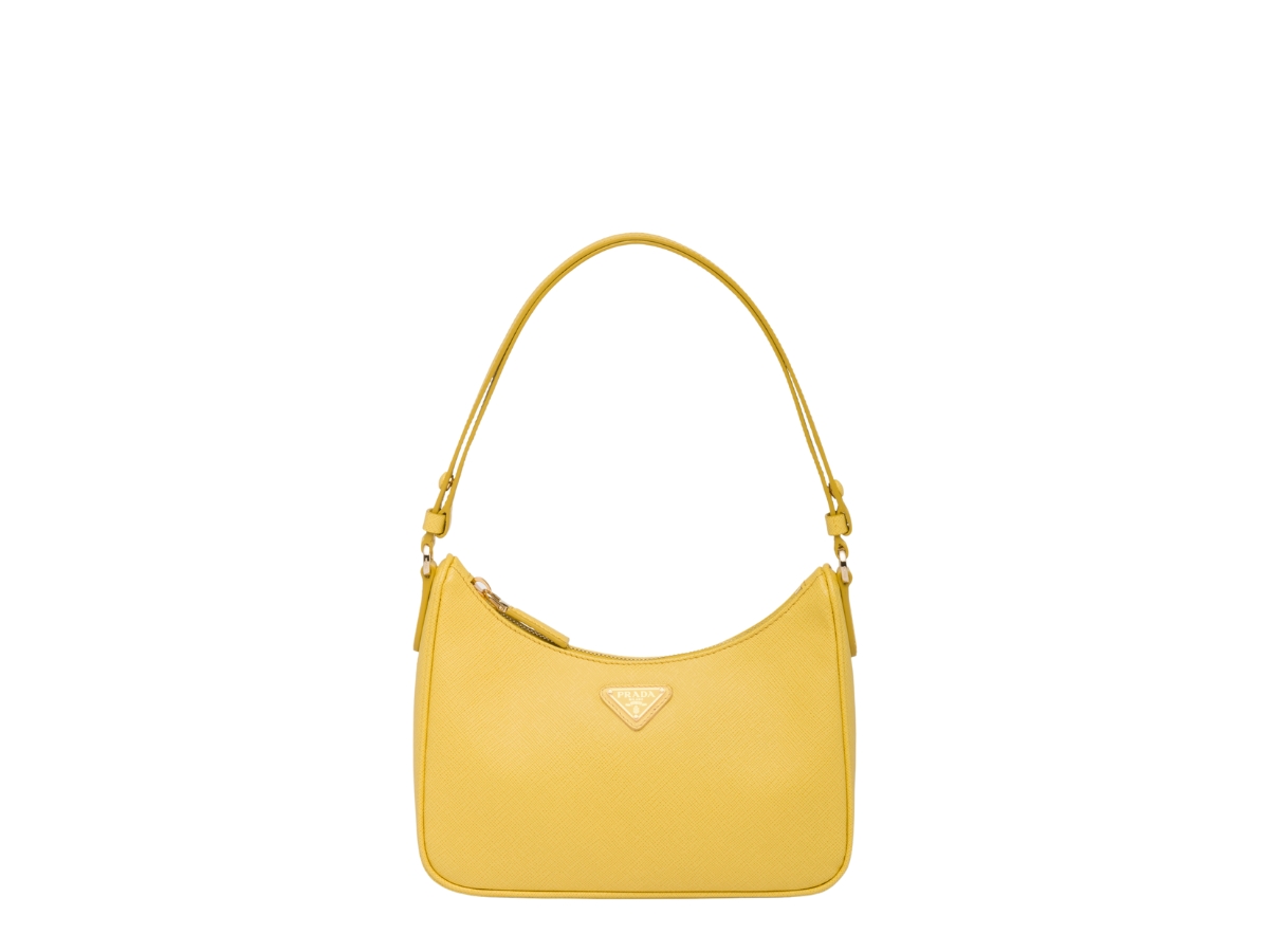 Sunny Yellow Saffiano Leather Mini Bag