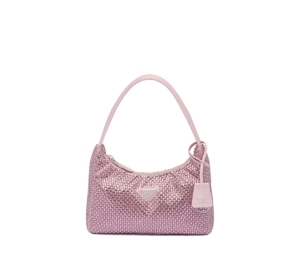 Buy Prada Satin Mini-Bag In Silk Satin Lining With Crystals Alabaster Pink at Sasom – Authentic and Ready to Ship