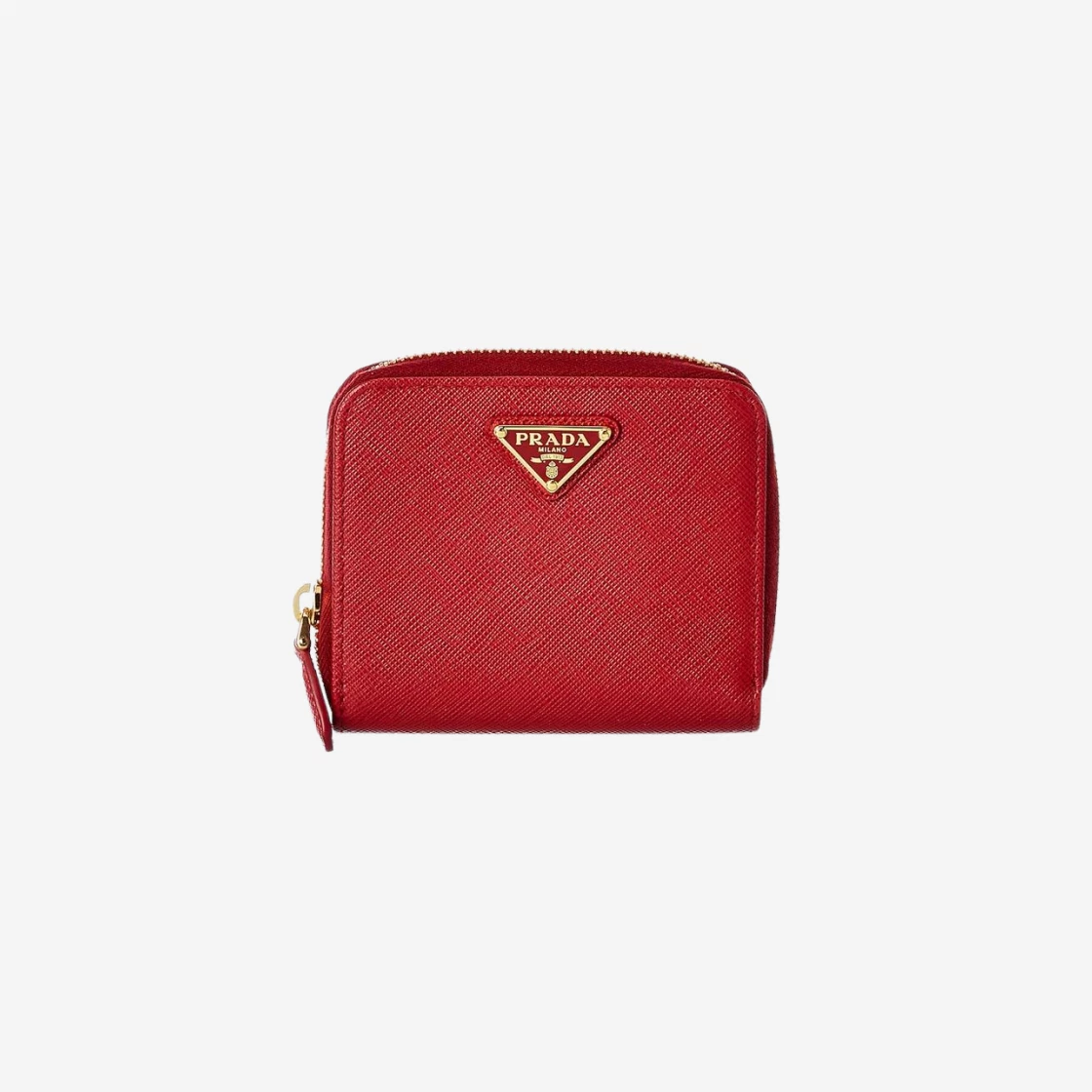 Buy Prada Small Saffiano Leather Wallet Fiery Red | SASOM