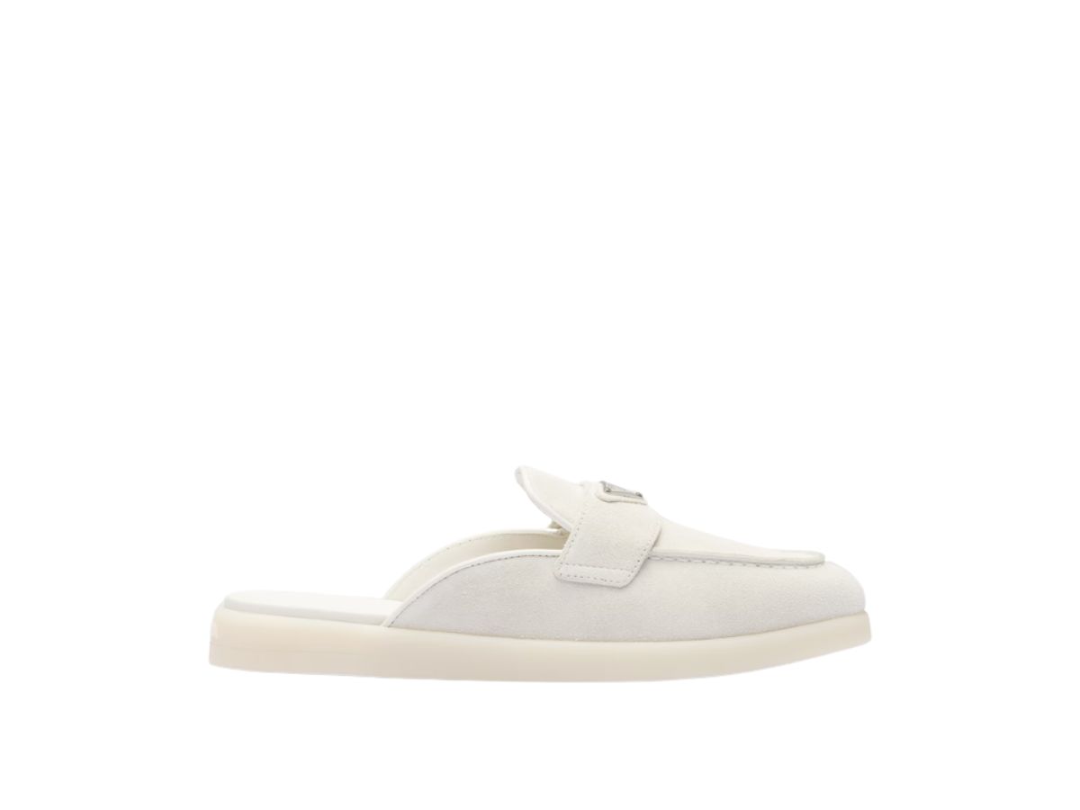 【関税＆送料込み】Prada Suede Leather Sabots Prada Suede Sabots | Saks Fifth Avenue
