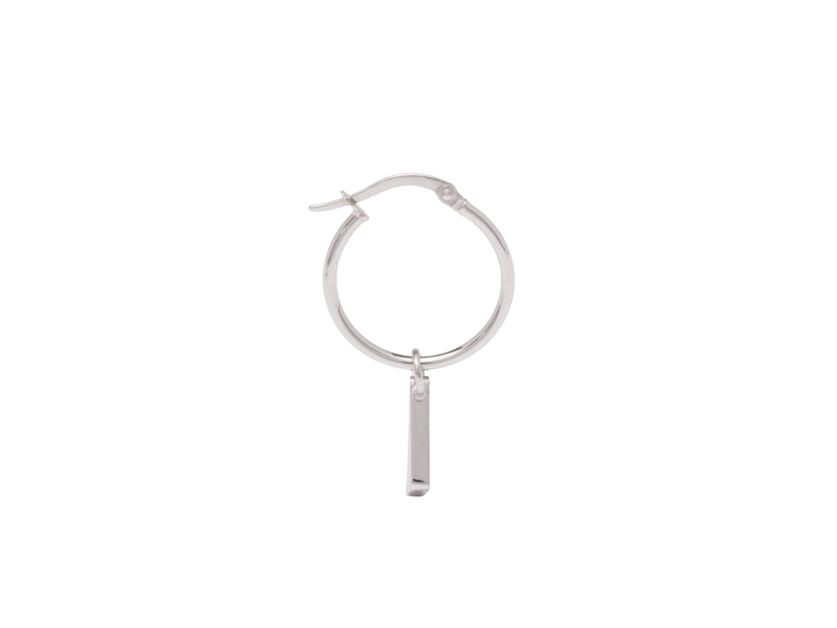 Prada Symbole Drop Earrings In 925 Sterling Silver With