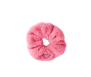 Buy Prada Terry Scrunchie With Embroidered Lettering Logo Petal Pink at Sasom – Authentic and Ready to Ship