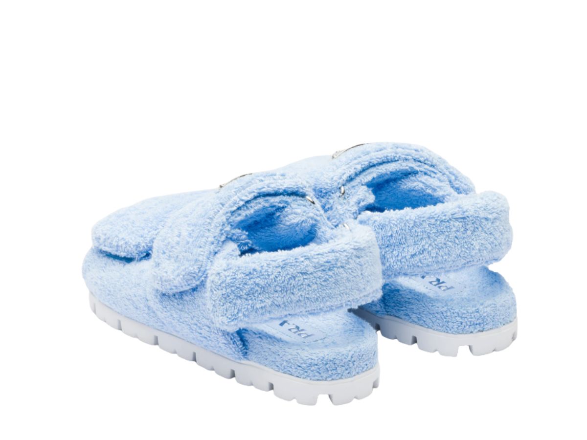 Buy \u0026 Sell Prada Terrycloth Sandals Celeste | 100% Authentic