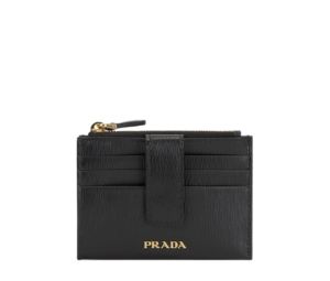 Buy Prada Vitello Move Card Holder With Enameled Metal Lettering Logo Black at Sasom – Authentic and Ready to Ship