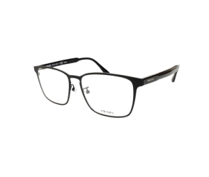 Prada VPR61T Eyeglasses In Titanium Metal Frame With Demo Lens Black
