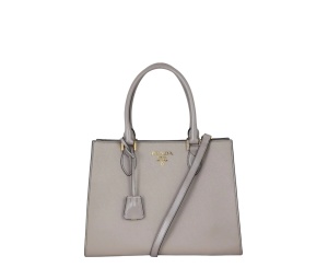 Buy Prada Saffiano Leather Handbag Gray at Sasom – Authentic and Ready to Ship