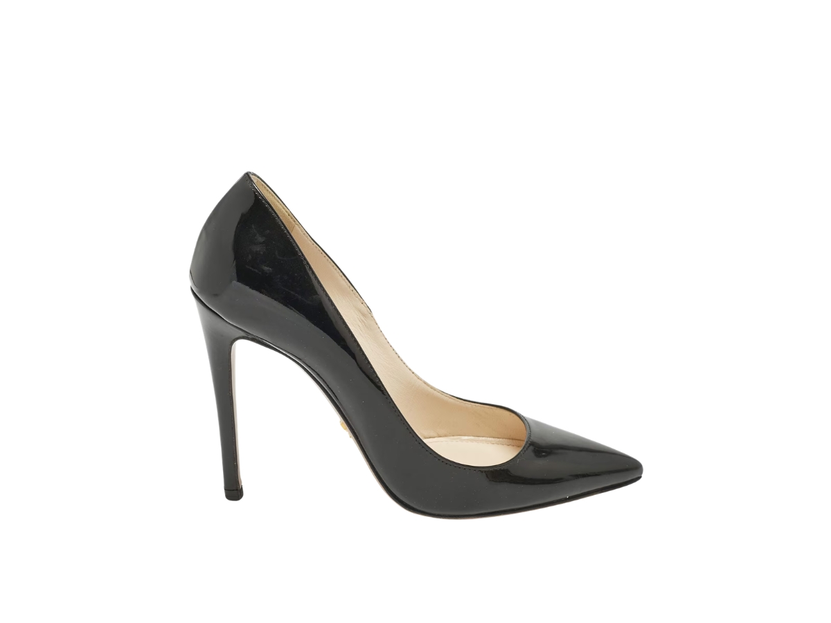 Buy Prada Patent Leather Pointed Toe Pumps Black at Sasom – Authentic and Ready to Ship