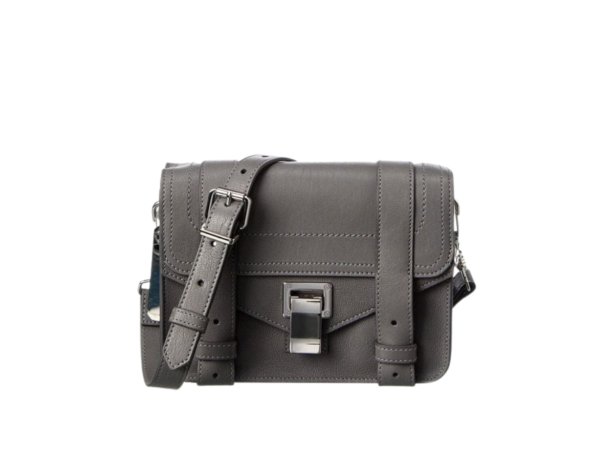 SASOM Proenza Schouler Ps1 Mini Leather Crossbody Grey