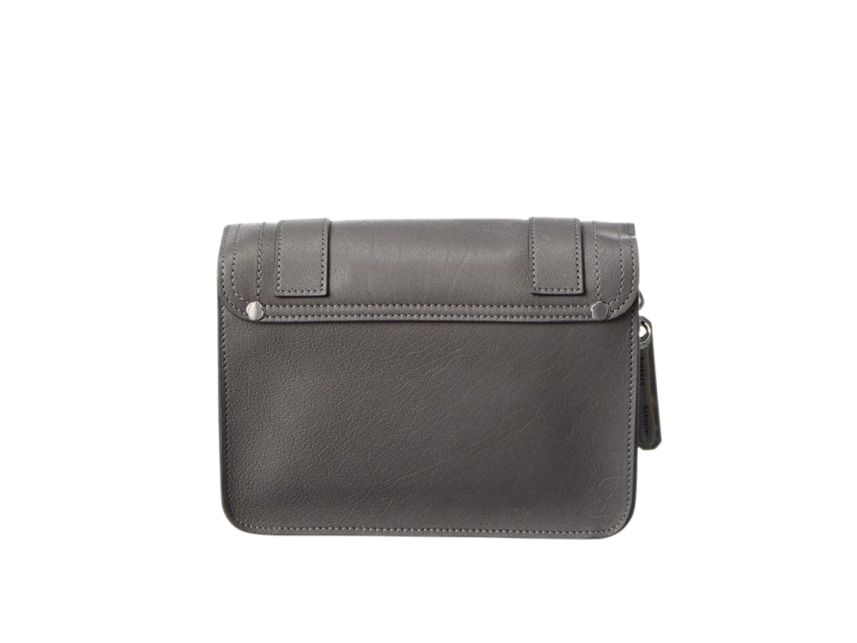 SASOM Proenza Schouler Ps1 Mini Leather Crossbody Grey