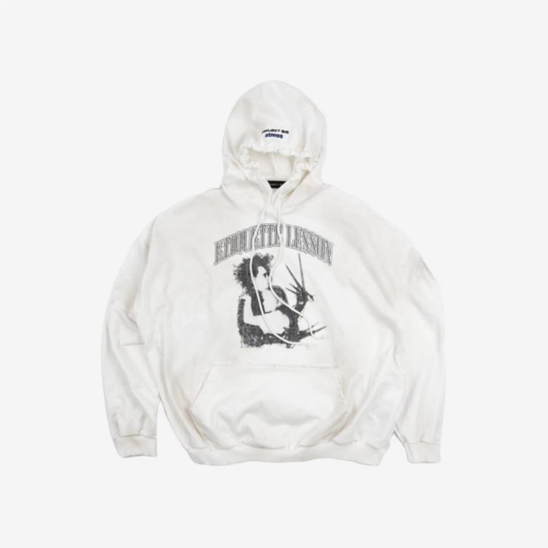関税込★Project G/R x Atmos Etiquette Lesson Vintage Hoodie Project G/R x Atmos Etiquette Lesson Vintage Washed Hoodie White