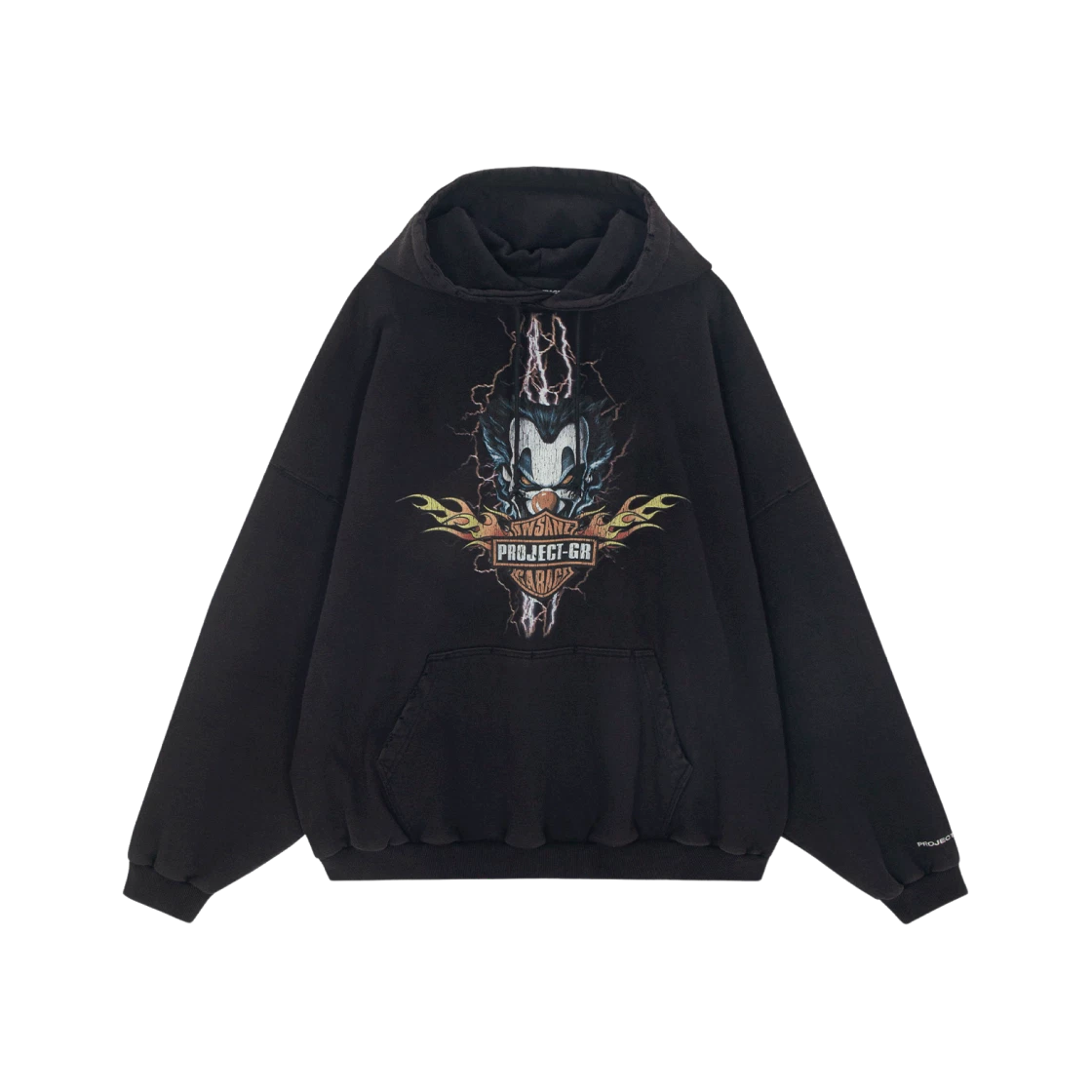 関税込★Project G/R x Insane Garage Clown Bike Hoodie★Black Project G/R x Insane Garage Clown Bike Hoodie Black