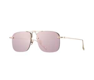 Projekt Produkt FN-3-CPG Sunglasses In Pink Gold Titanium Frame With Pink Mirror Lenses