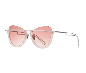 Buy Projekt Produkt RP-05-C19WG Sunglasses In Translucent Pink-White Gold Acetate-Stainless Steel Frame With Pink Gradation Tint Lenses at Sasom – Authentic and Ready to Ship