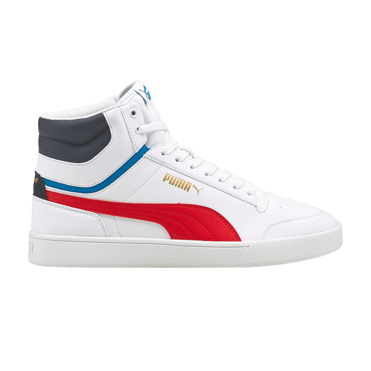 Puma Shuffle Mid 'White High Risk Red'