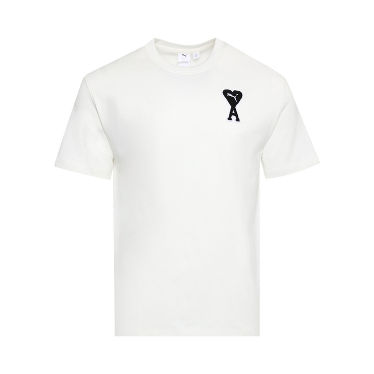 【Puma x AMI】 T-Shirt Marshmallow ★人気 Puma x Ami Graphic Tee Marshmallow - FW22 - JP
