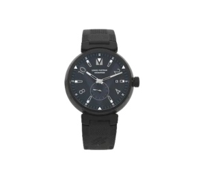 Buy Louis Vuitton Tambour Dlc Coated Stainless Steel Automatic Calendar Wristwatch Black at Sasom – Authentic and Ready to Ship