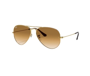 Buy Ray-Ban Aviator Gradient In Polished Gold Frame With Brown Lenses at Sasom – Authentic and Ready to Ship