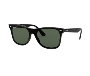 Buy Ray-Ban Blaze Wayfarer In Polished Black Frame With Green Lenses at Sasom – Authentic and Ready to Ship